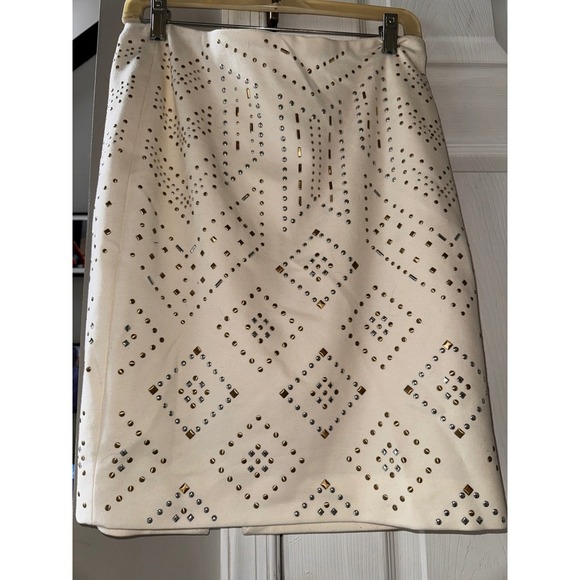 White House Black Market Skirt - Studded Embellished Pencil Skirt - Size 6‎ - Picture 4 of 8